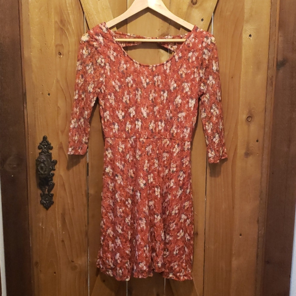 American Rag Floral Lace Dress, Medium